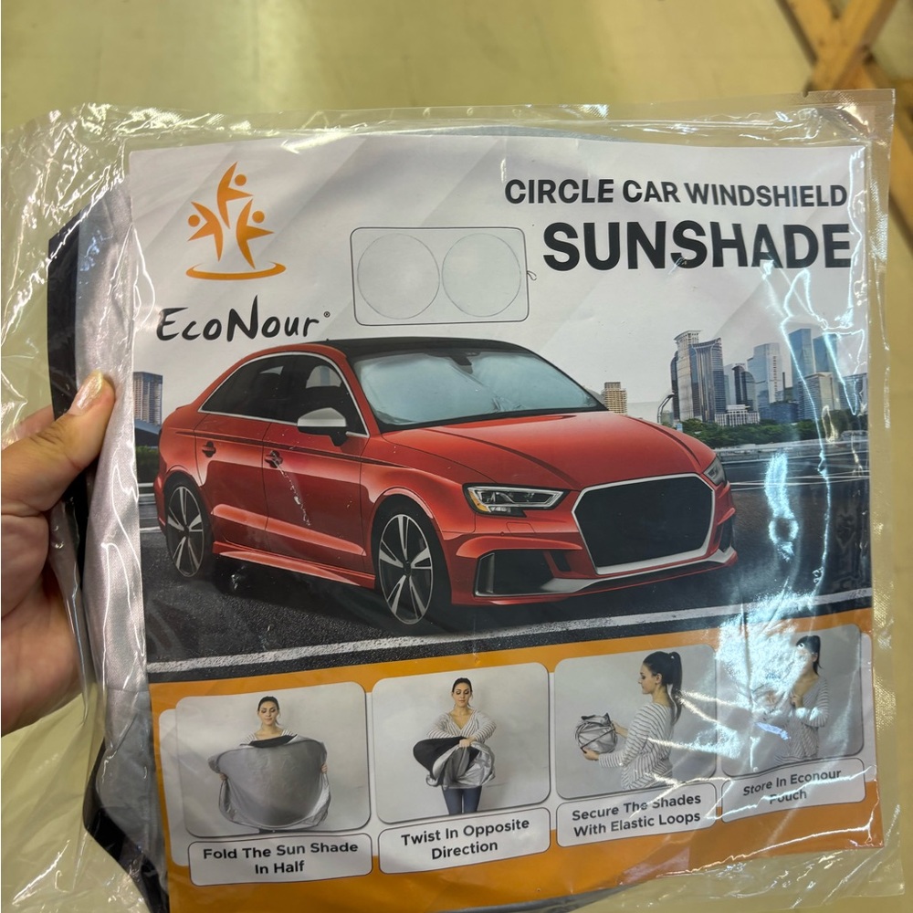 EcoNour Circle Car Windshield Sunshade